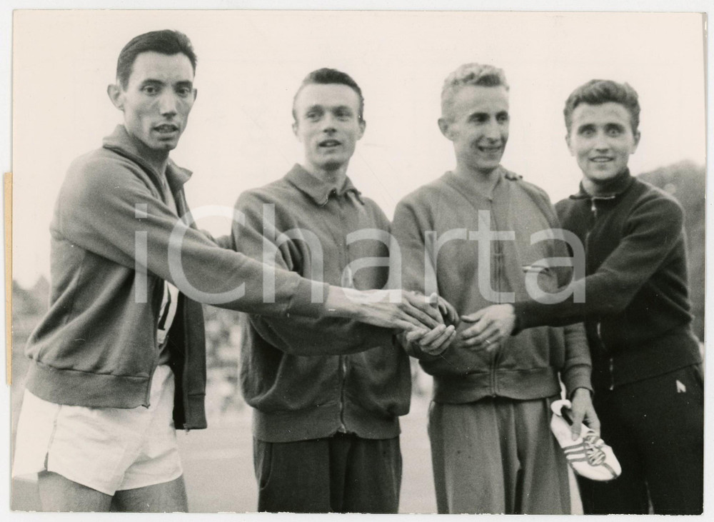 1961 VERSAILLES - Michel BERNARD Jean CLAUSSE Robert BOGEY Michel JAZY *Foto