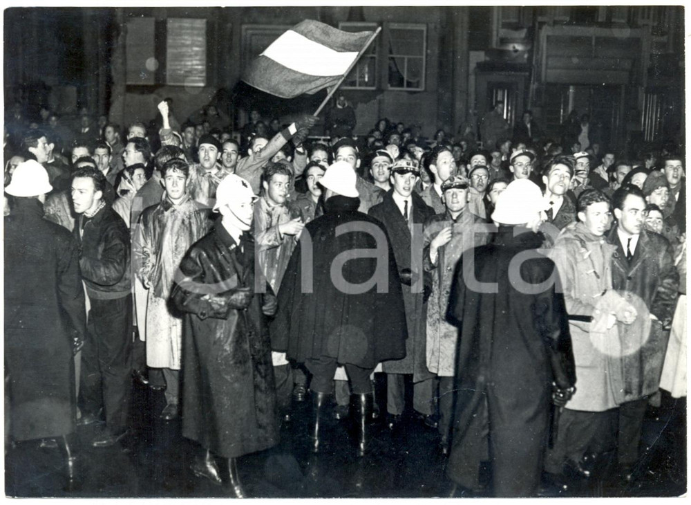1956 BRUXELLES Rivoluzione ungherese - Manifestazione studentesca antisovietica