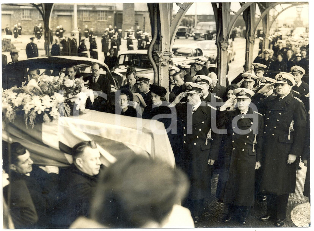1960 PORTSMOUTH - HMS WAKEFUL - Funerali Contessa Edwina MOUNTBATTEN DI BURMA