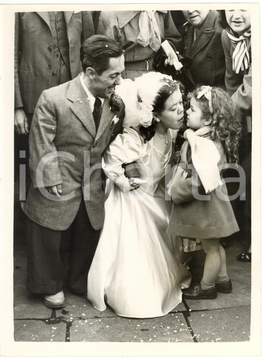 1954 LEICESTER (UK) - Matrimonio tra nani June HOBSON e Geoff HINCHCLIFFE *Foto