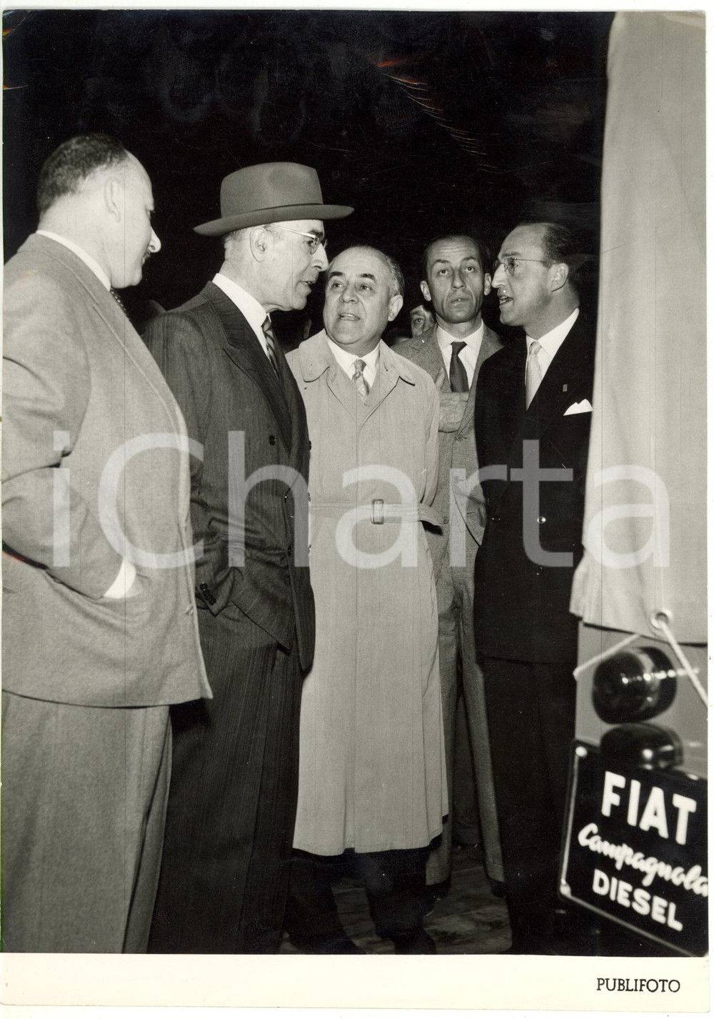 1953 TORINO Salone dell'automobile - Generale Luigi Efisio MARRAS (2) *Foto 