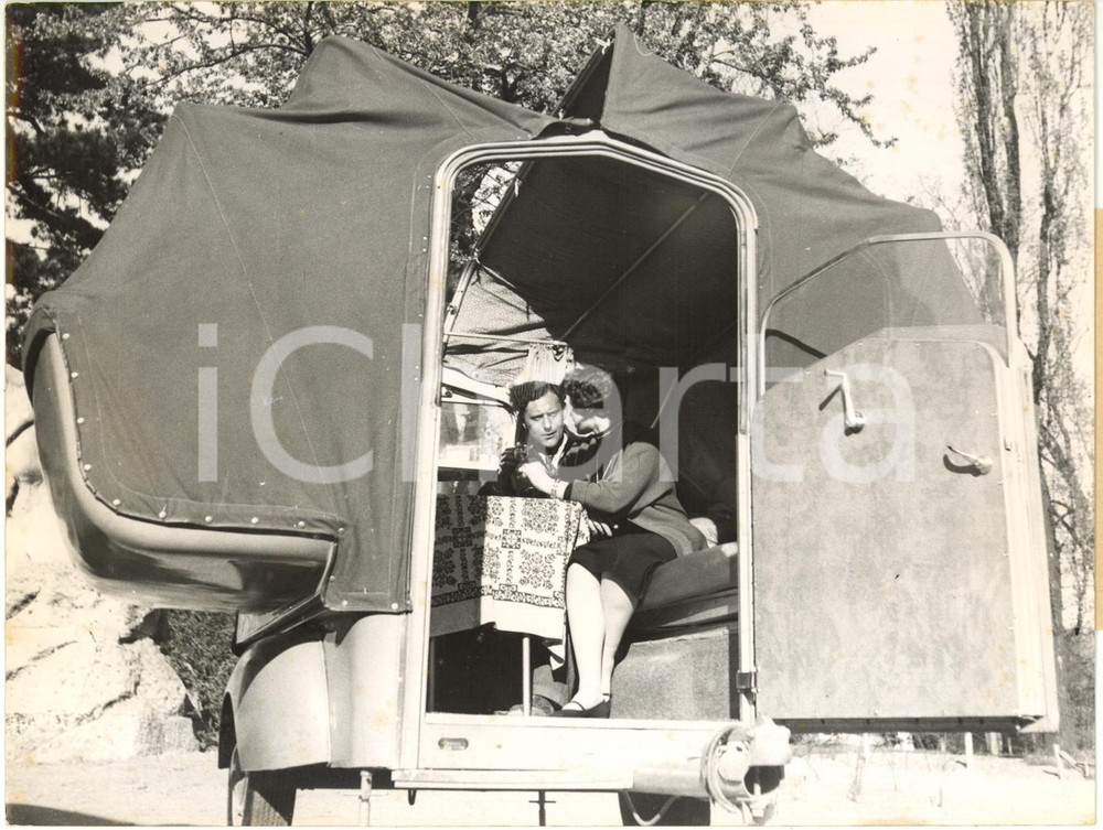 1954 MUNICH GERMANY - New delivery and living side-car by Christoph BILDHAUER
