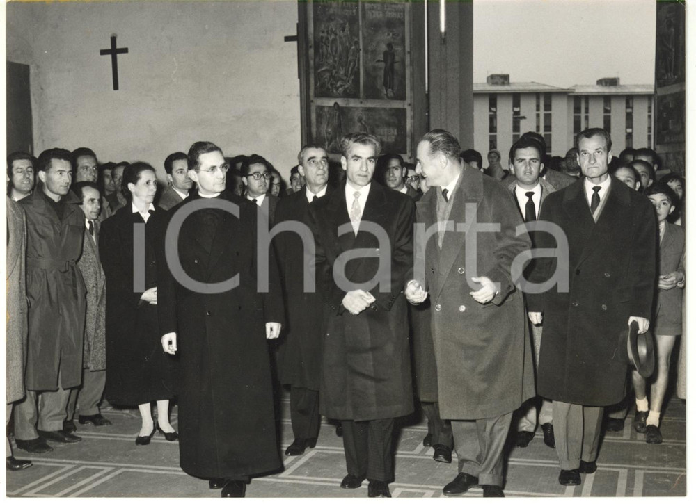 1958 SAN DONATO MILANESE - ENI Enrico MATTEI con Shah Mohammad Reza PAHLAVI (4)