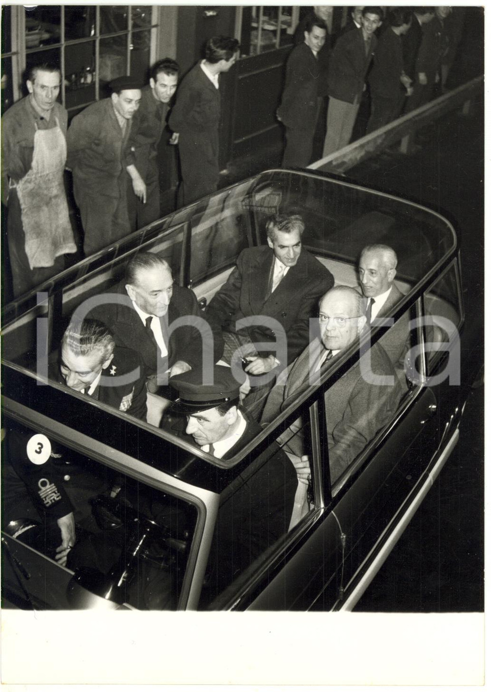 1958 TORINO Stabilimenti FIAT - Shah Mohammad Reza PAHLAVI Vittorio VALLETTA (1)