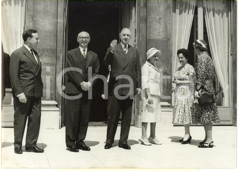 1960 PARIS ELYSÉE - Presidente ARGENTINA Arturo FRONDIZI con Charles DE GAULLE