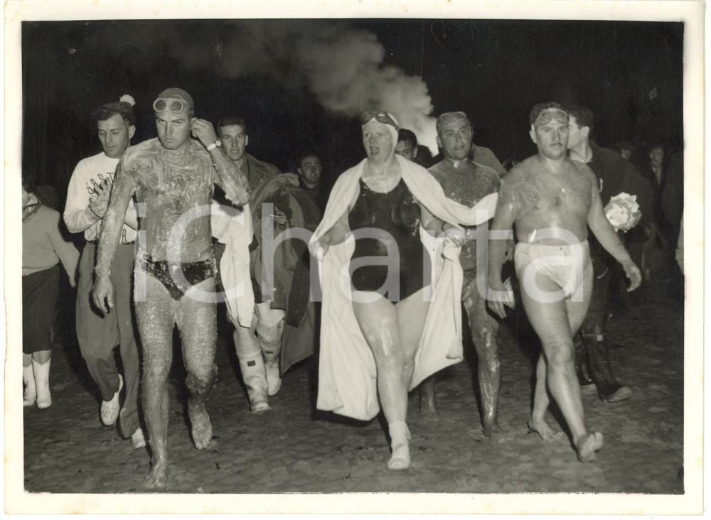 1954 CAP GRIS-NEZ Cross-Channel Swimming Race - Kenneth WRAY Brenda FISHER