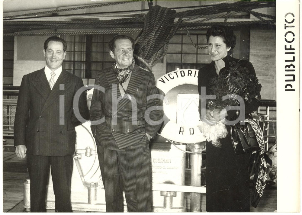 1954 NAPOLI M/N VICTORIA - Giuseppe TUCCI di ritorno dalla spedizione in NEPAL