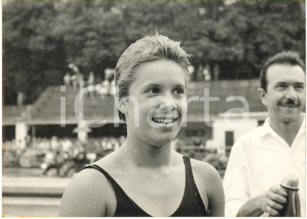 1957 GENOVA NUOTO - Elena ZENNARO ai Campionati Femminili Assoluti *Foto 18x13