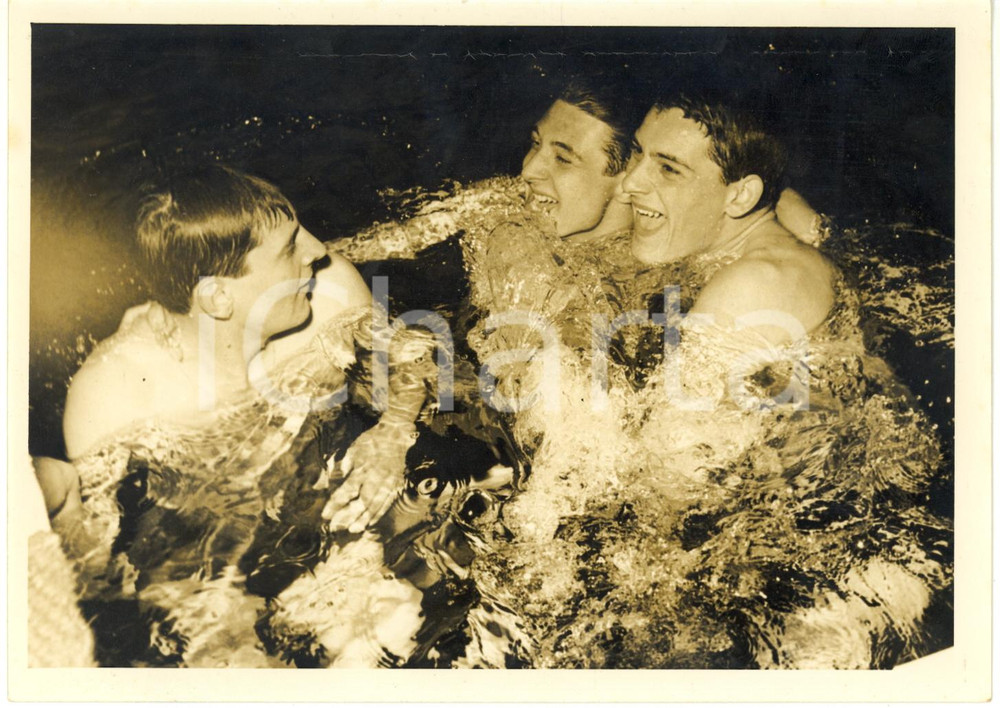 1957 TORINO Campionati NUOTO Giorgio PERONDINI Gilberto ELSA Giancarlo GUERRINI