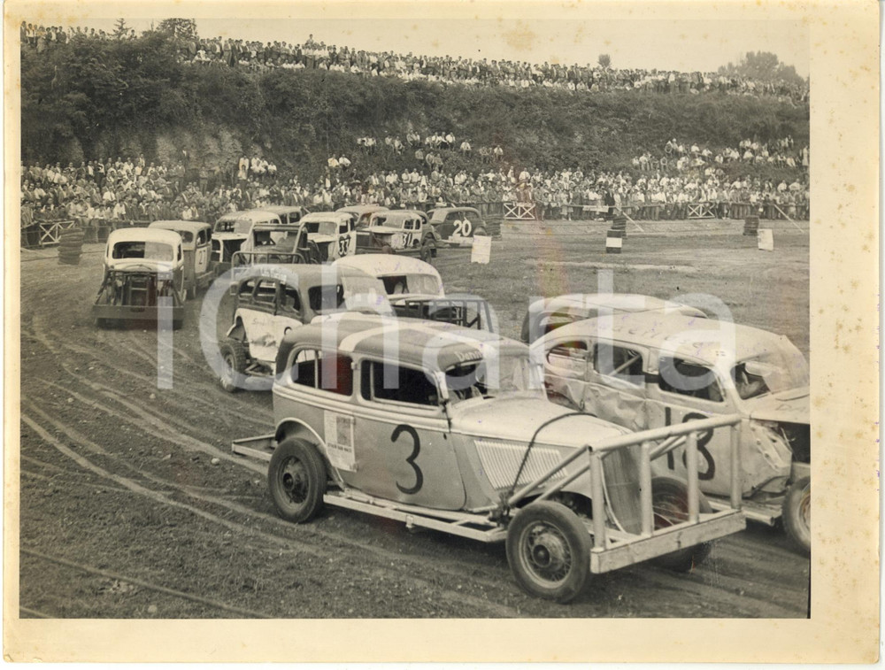 1956 TORINO AUTOMOBILISMO - Prima gara di STOCK CAR in Italia *Foto 24x18 