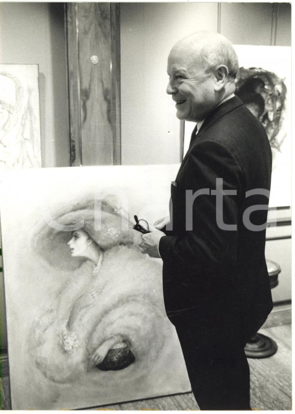 1967 NEW YORK Galleria Rizzoli - Francis ROBINSON tra le opere di Mario RUSSO