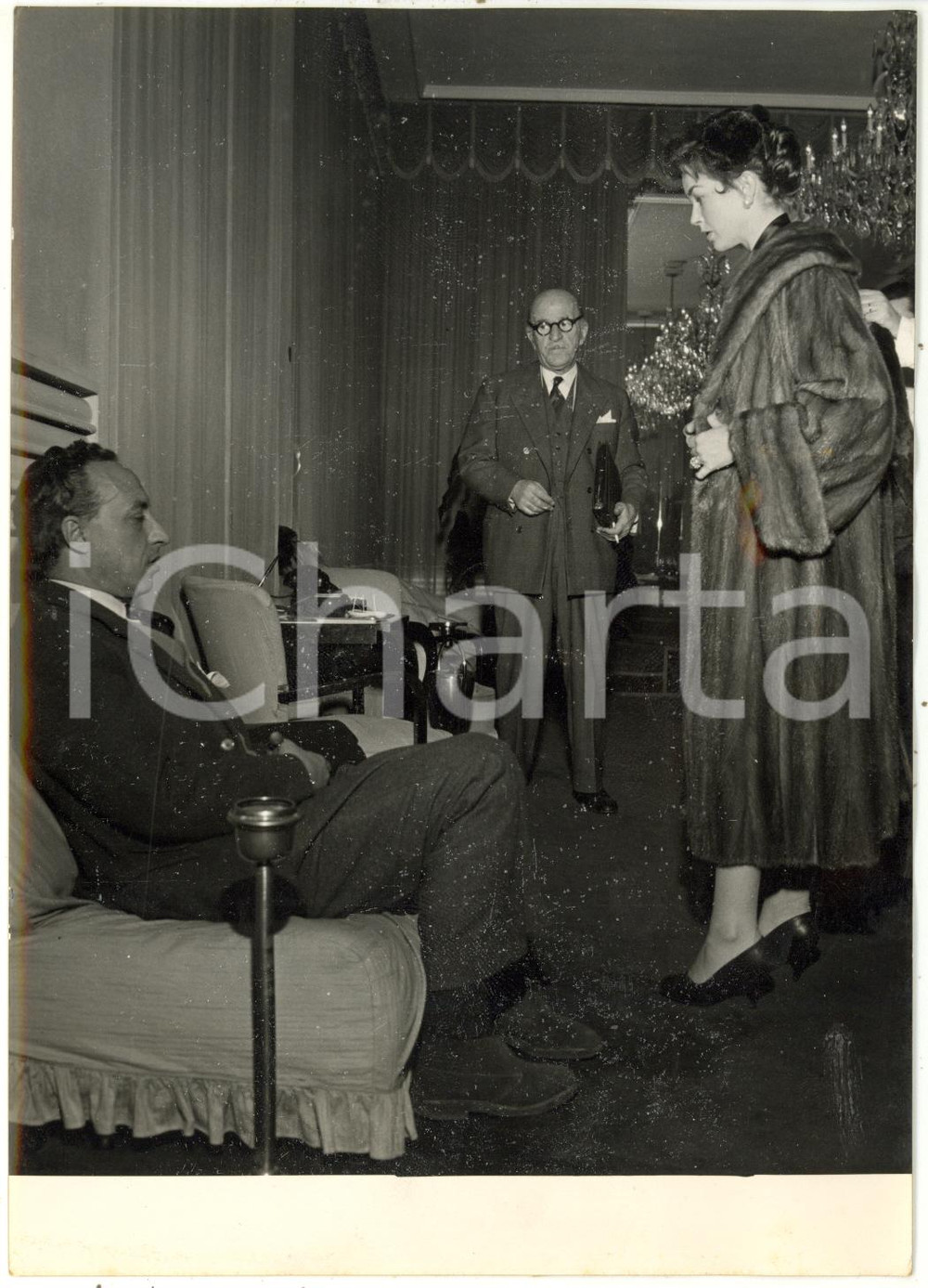 1958 TORINO Pellicceria RIVELLA - Dawn ADDAMS prova una pelliccia *Foto 13x18