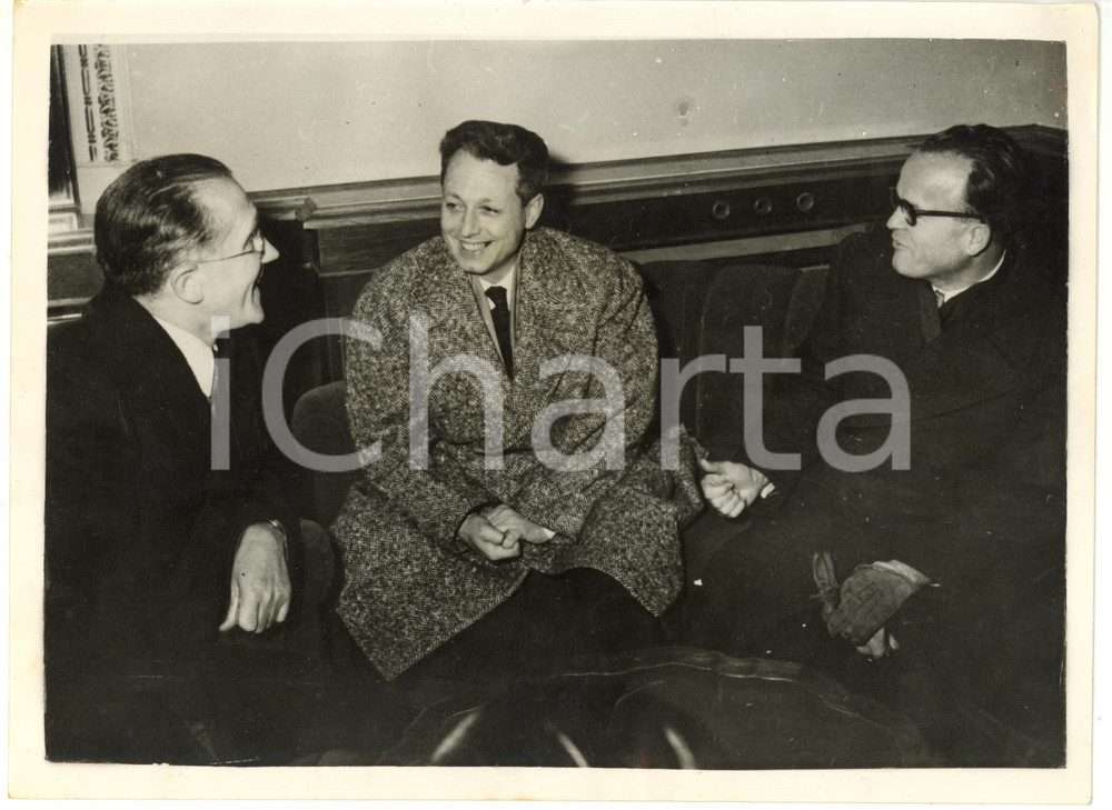 1954 BELGRADO - Ministro Mario MARTINELLI accolto da Osman KARABEGOVIĆ *Foto