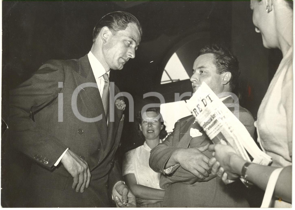 1954 ROMA Ambasciata Britannica - Anthony NUTTING dopo conferenza stampa *Foto