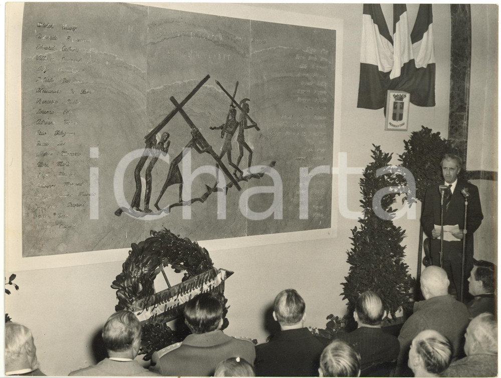 1954 TORINO Liceo Galileo Ferraris - Professor Giuseppe GROSSO all'inaugurazione