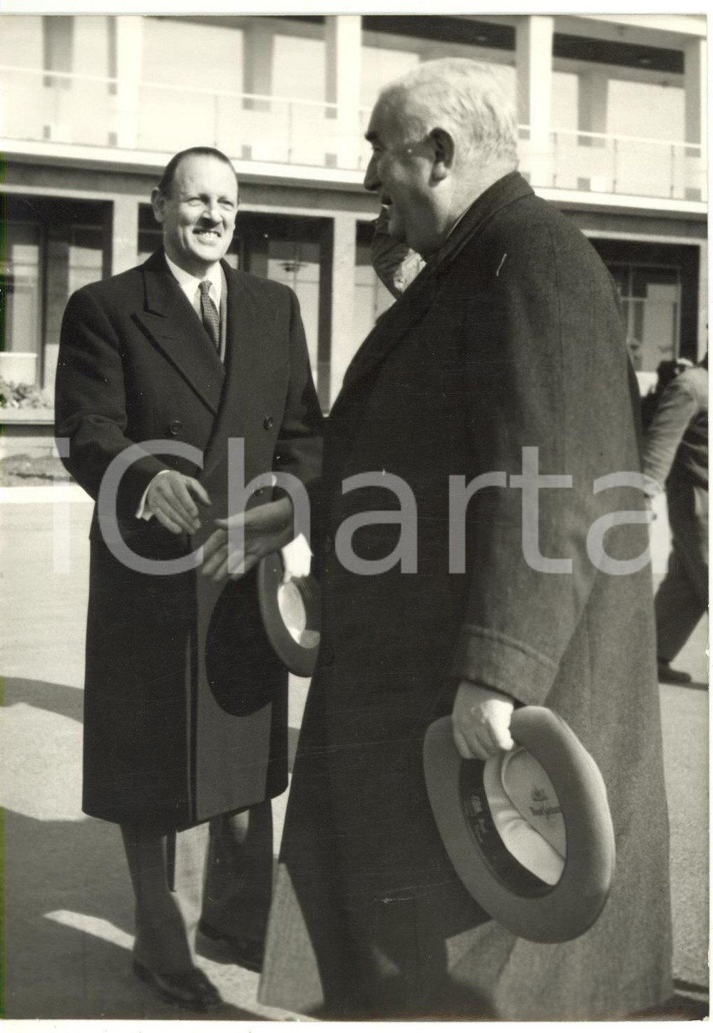 1955 ROMA Aeroporto CIAMPINO - Arrivo premier australiano Robert MENZIES *Foto