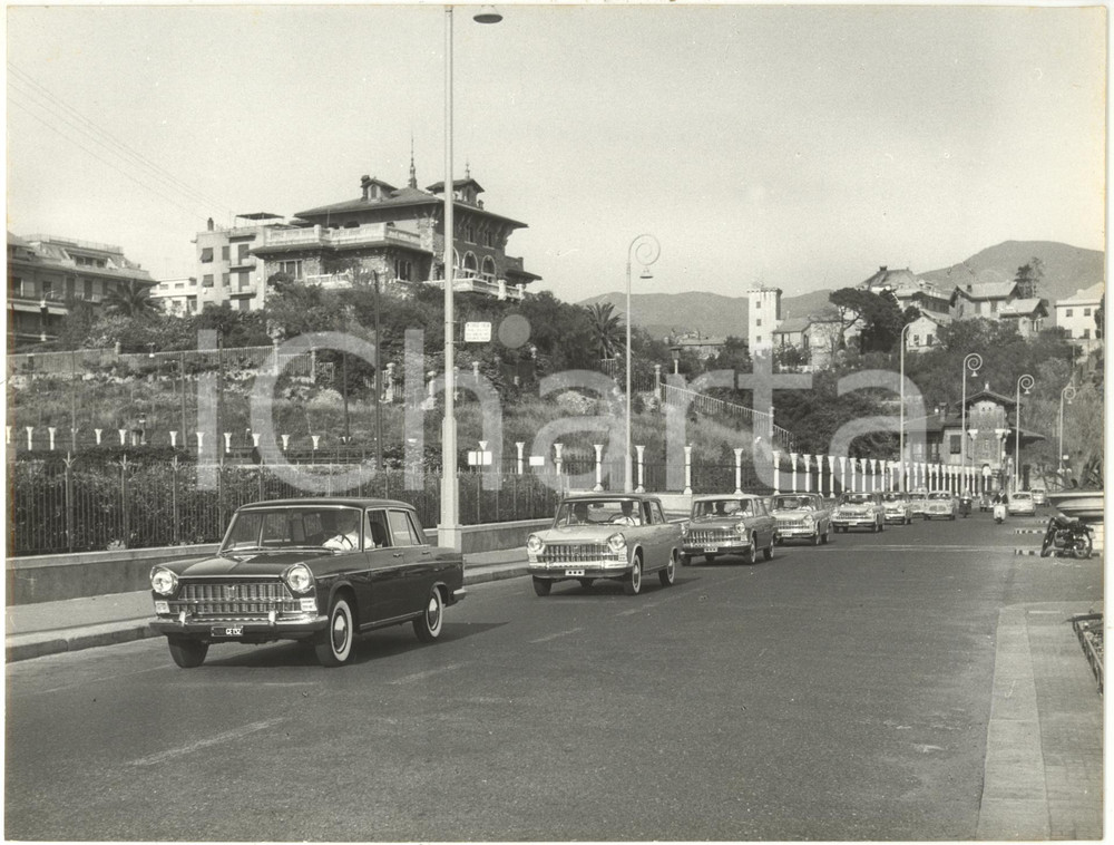 1959 GENOVA Corso Italia - Sfilata promozionale per nuova FIAT 1800 *Foto 24x18