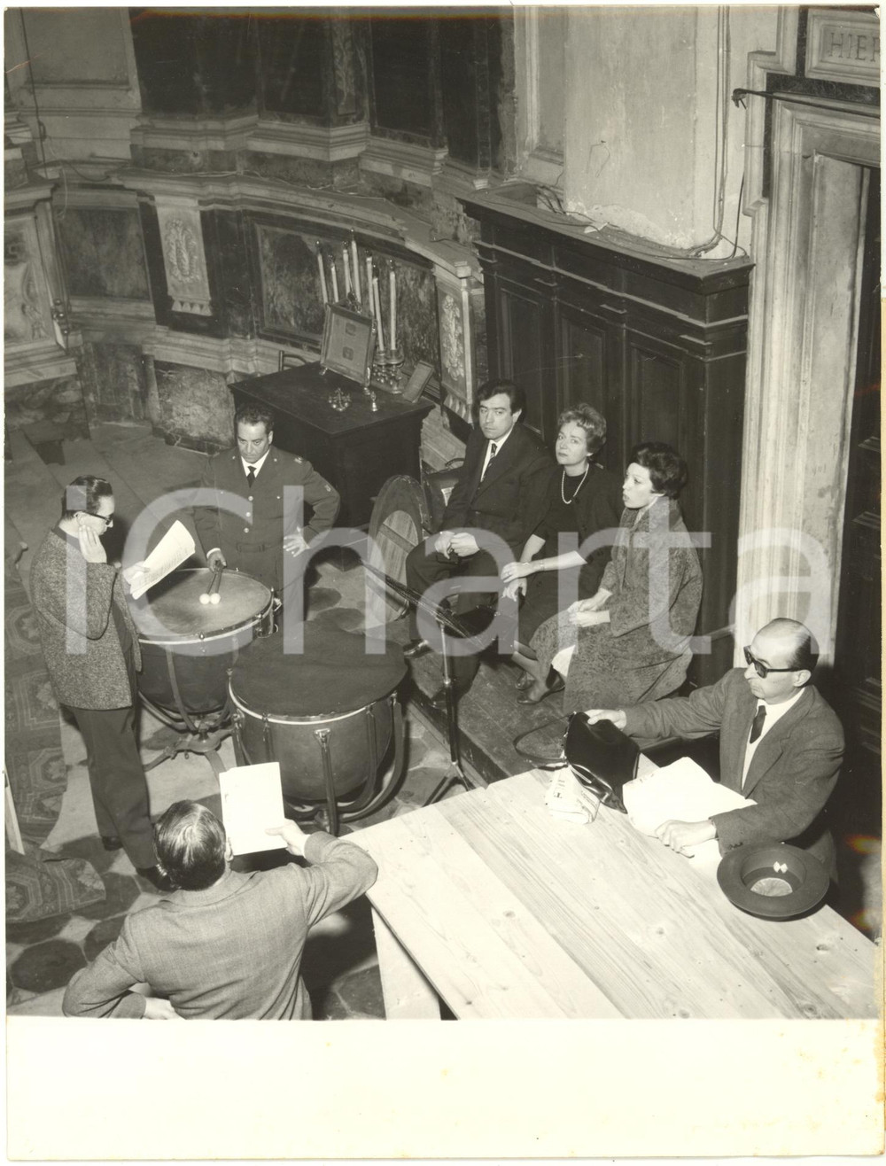 1960 ROMA Prove generali VIA CRUCIS di Henri GHÉON - Glauco MAURI Carla BIZZARRI