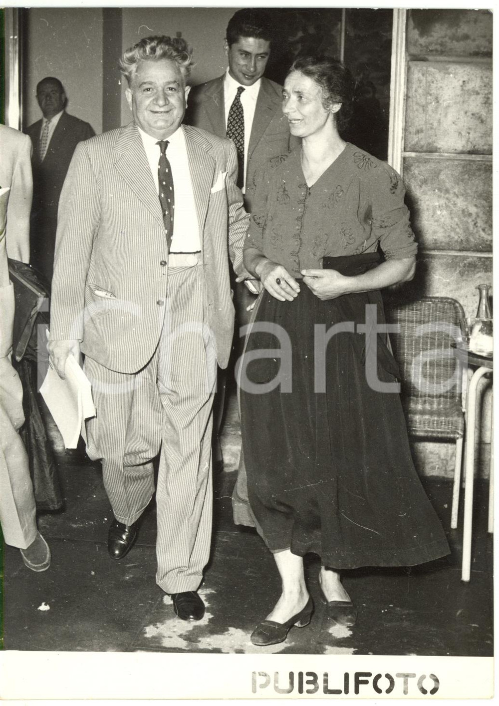 1954 ROMA Processo DEIANA-LUCIDI - Maria DEIANA  e avvocato CASSINELLI *Foto