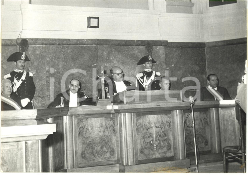 1957 MESSINA Caso IZOARD - Tribunale della Corte di Assise *Foto 18x13
