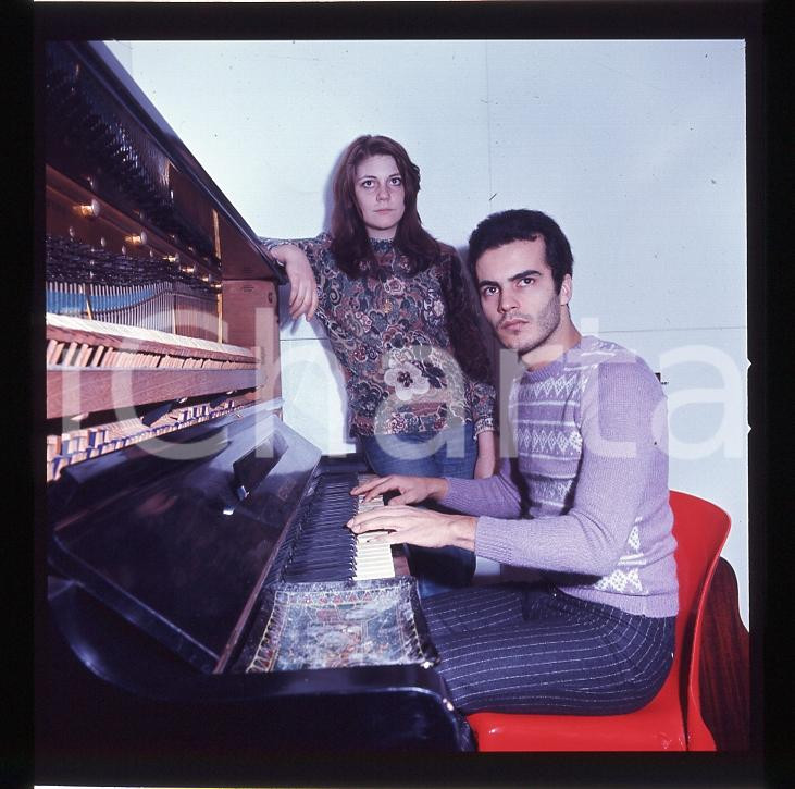 6X6cm NEGATIVO ORIGINALE * 1970 ca ITALIA MUSICA DONATELLO Giuliano ILLIANI 14