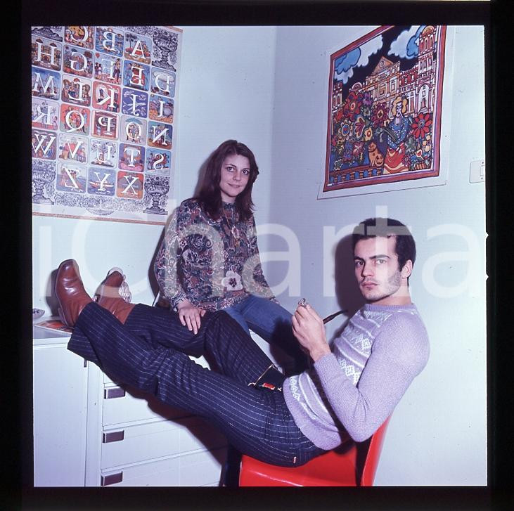 6X6cm NEGATIVO ORIGINALE * 1970 ca ITALIA MUSICA DONATELLO Giuliano ILLIANI 18