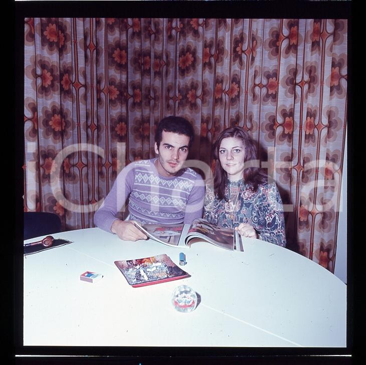 6X6cm NEGATIVO ORIGINALE * 1970 ca ITALIA MUSICA DONATELLO Giuliano ILLIANI 21