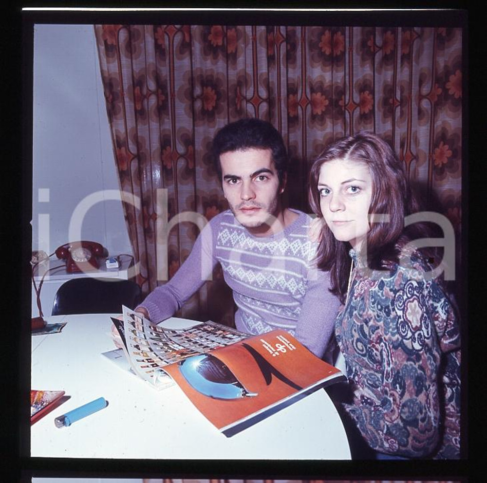 6X6cm NEGATIVO ORIGINALE * 1970 ca ITALIA MUSICA DONATELLO Giuliano ILLIANI 28