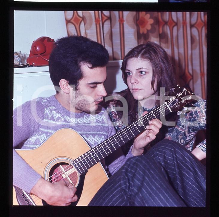 6X6cm NEGATIVO ORIGINALE * 1970 ca ITALIA MUSICA DONATELLO Giuliano ILLIANI 29