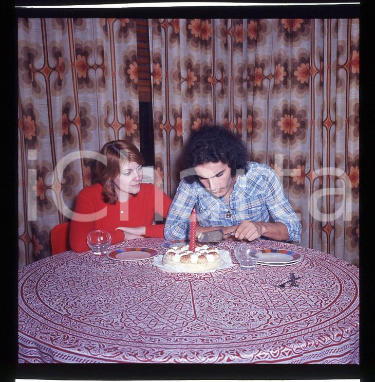 6X6cm NEGATIVO ORIGINALE * 1970 ca ITALIA MUSICA DONATELLO Giuliano ILLIANI 39