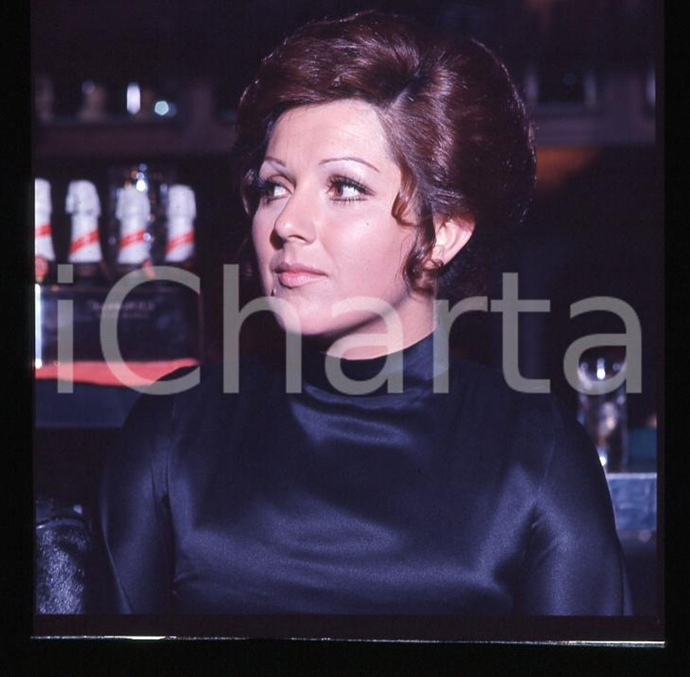 6X6cm NEGATIVO ORIGINALE* 1970ca ITALIA MUSICA Orietta BERTI Ritratto cantante 5