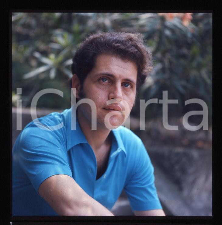 Fotografia d epoca originale 1970ca JOE DASSIN ritratto 3DIAPOSITIVA ORIGINALE AUTENTICA cm 6x6 1