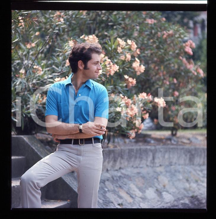 Fotografia d epoca originale 1970ca JOE DASSIN ritratto 4DIAPOSITIVA ORIGINALE AUTENTICA cm 6x6 1