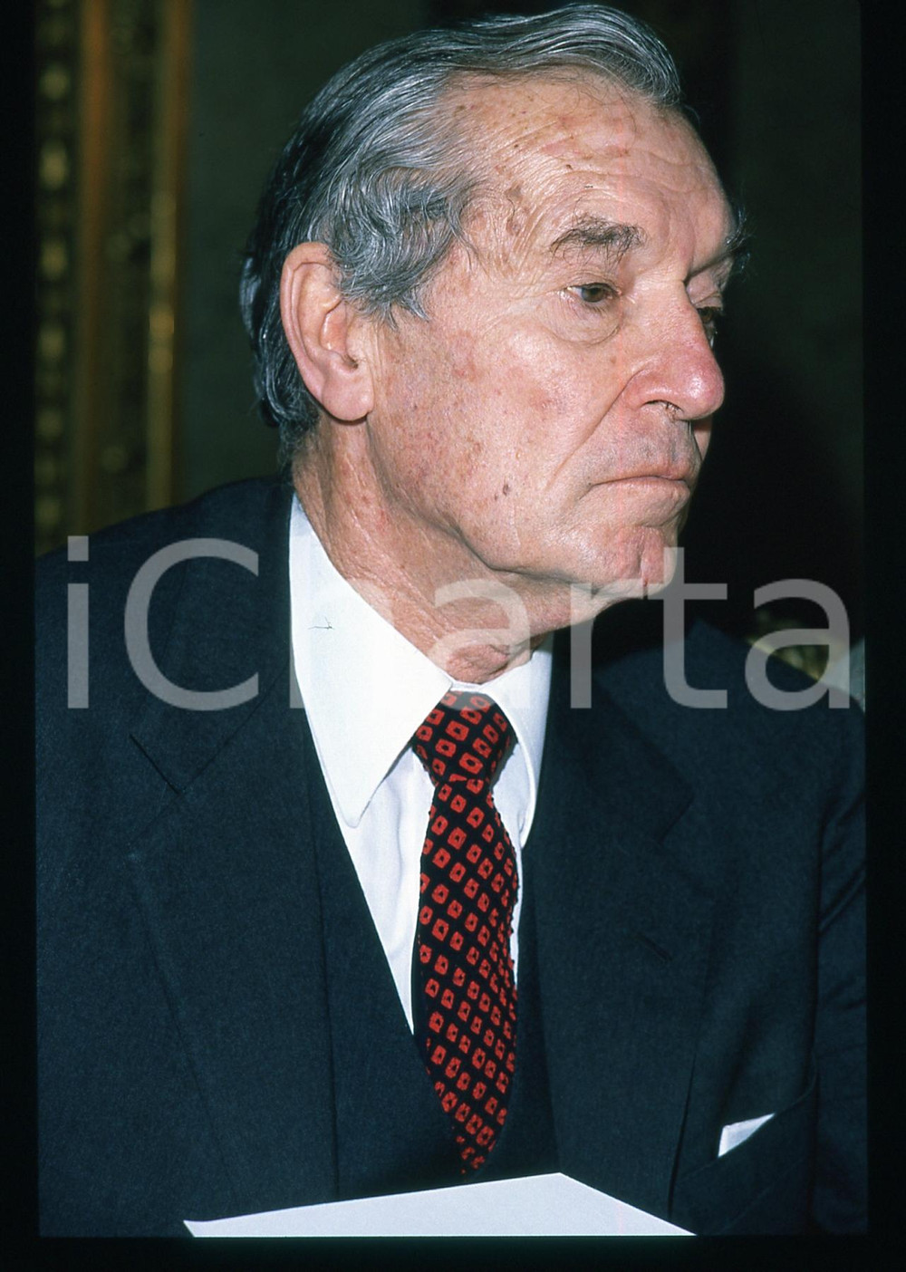 Fotografia d epoca originale 35mm vintage slide1990ca MUSICA ITALIA Roman VLAD Ritratto del compositore 13 1