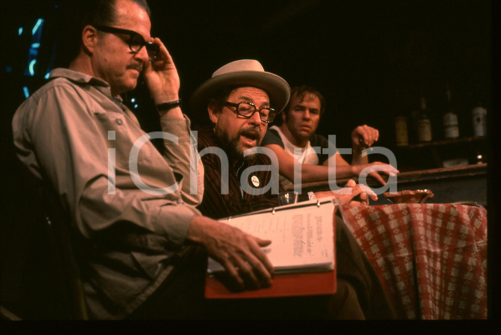 35mm vintage slide* 1980 ca CINEMA USA Tennessee WILLIAMS Ritratto sul set