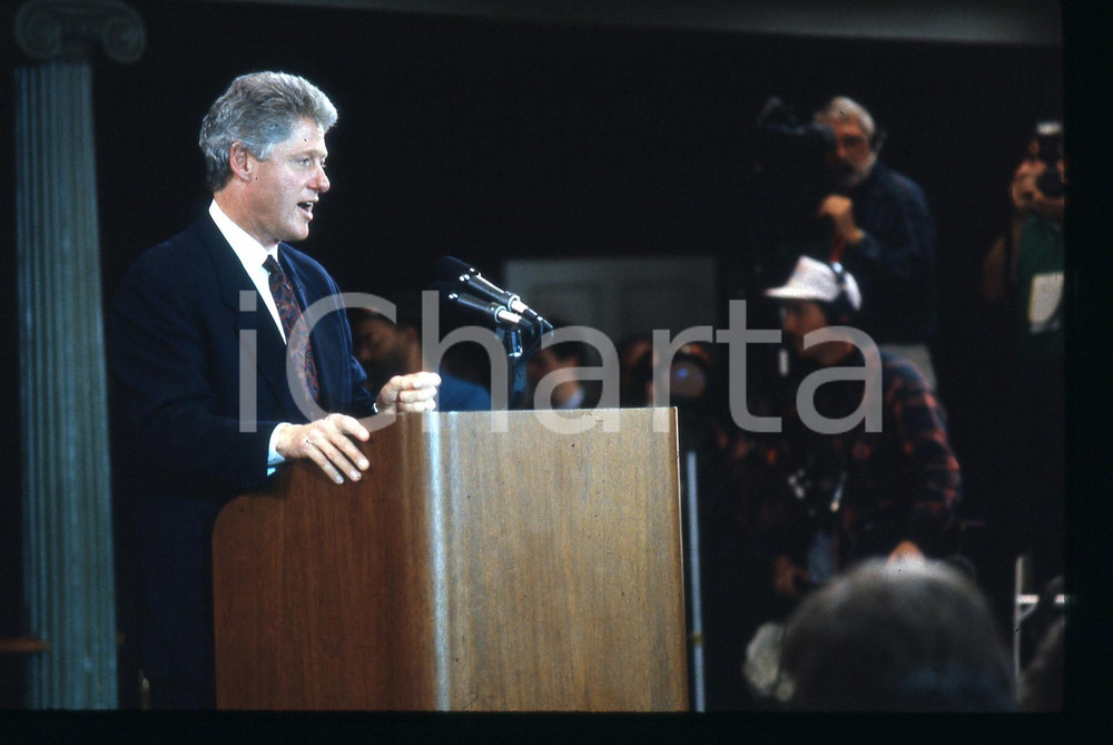 35mm vintage slide* 1992 US Presidential Campaign Bill CLINTON - Portrait (3)