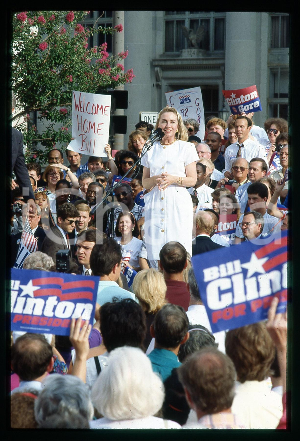35mm vintage slide*1992 LITTLE ROCK, AR Hillary CLINTON US Presidential Campaign