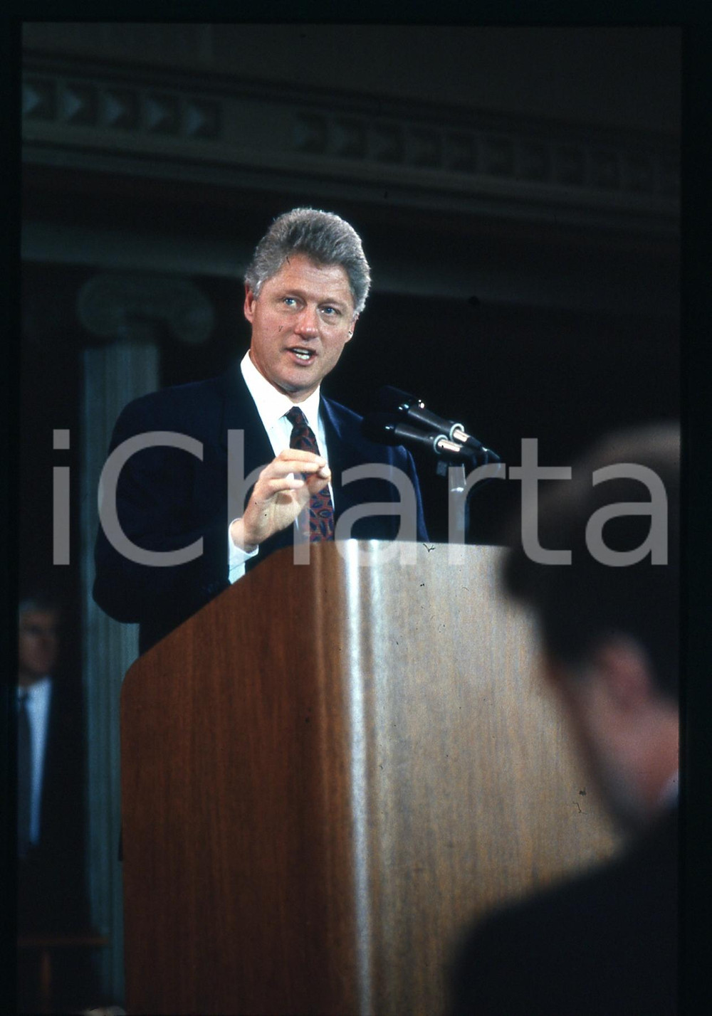 35mm vintage slide* 1992 US Presidential Campaign Bill CLINTON - Portrait (7)