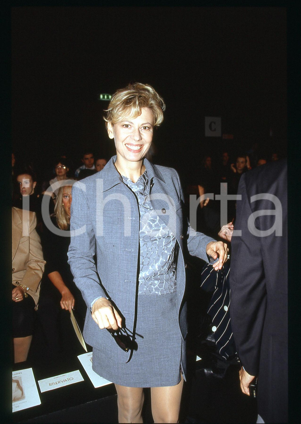 35mm vintage slide* 1998 MODA Daniela POGGI a una sfilata di Alviero MARTINI 6