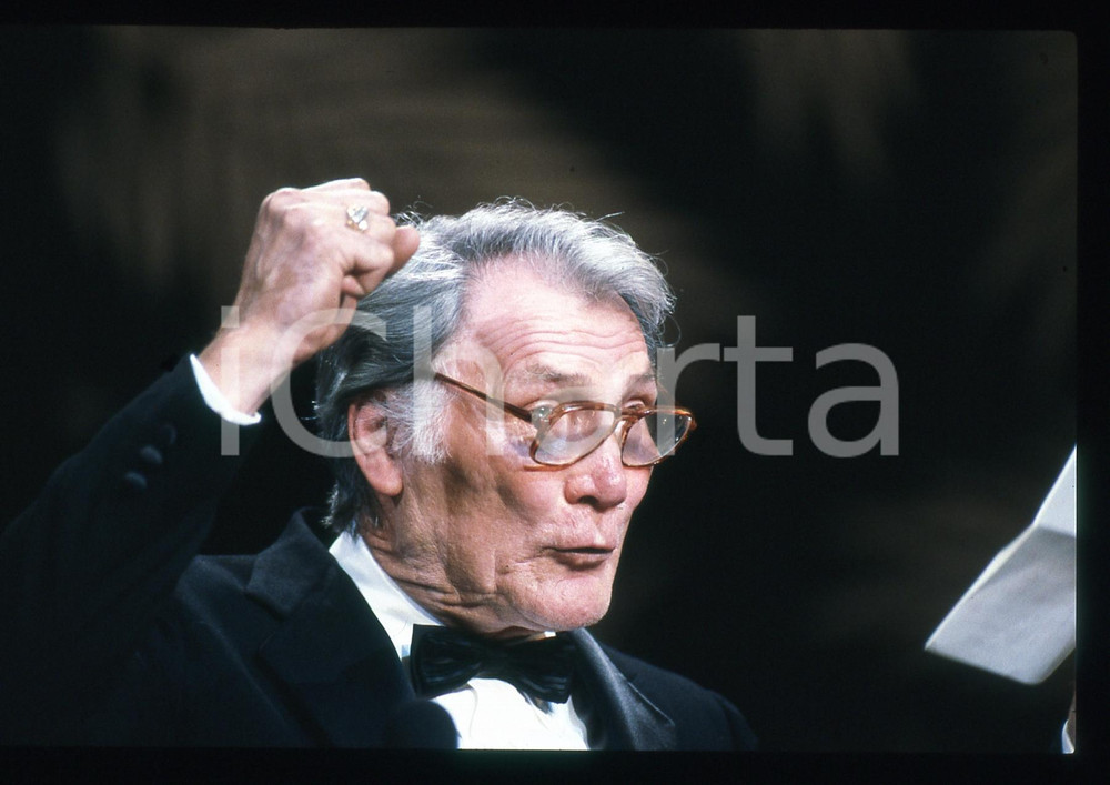 35mm vintage slide*1989 CANNES FILM FESTIVAL Jack PALANCE Ritratto dell'attore 1
