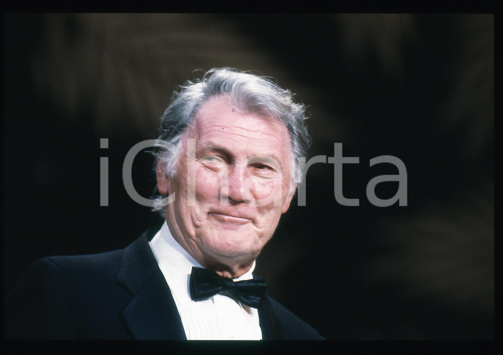 35mm vintage slide*1989 CANNES FILM FESTIVAL Jack PALANCE Ritratto dell'attore 2