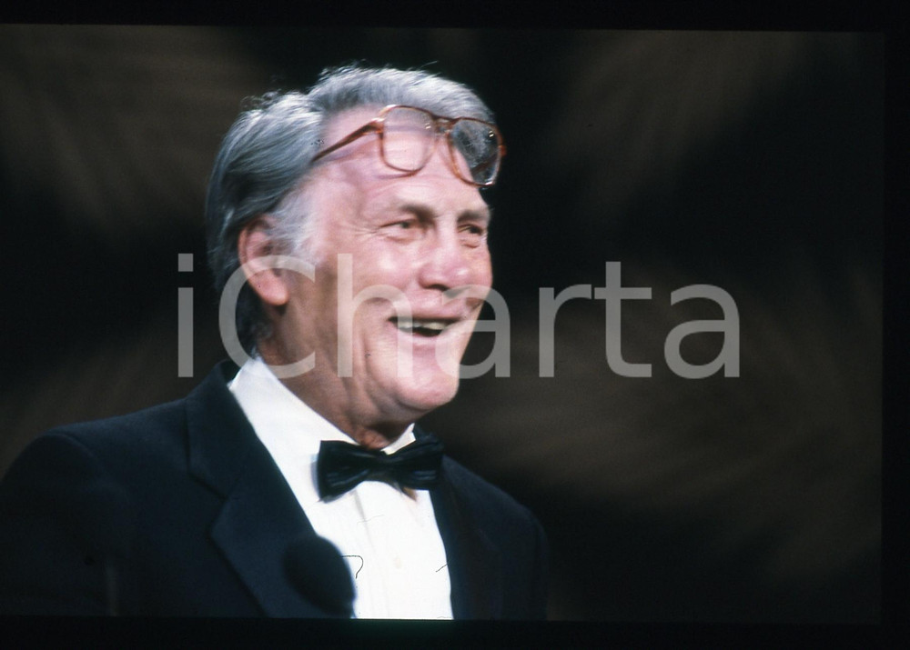 35mm vintage slide*1989 CANNES FILM FESTIVAL Jack PALANCE Ritratto dell'attore 4