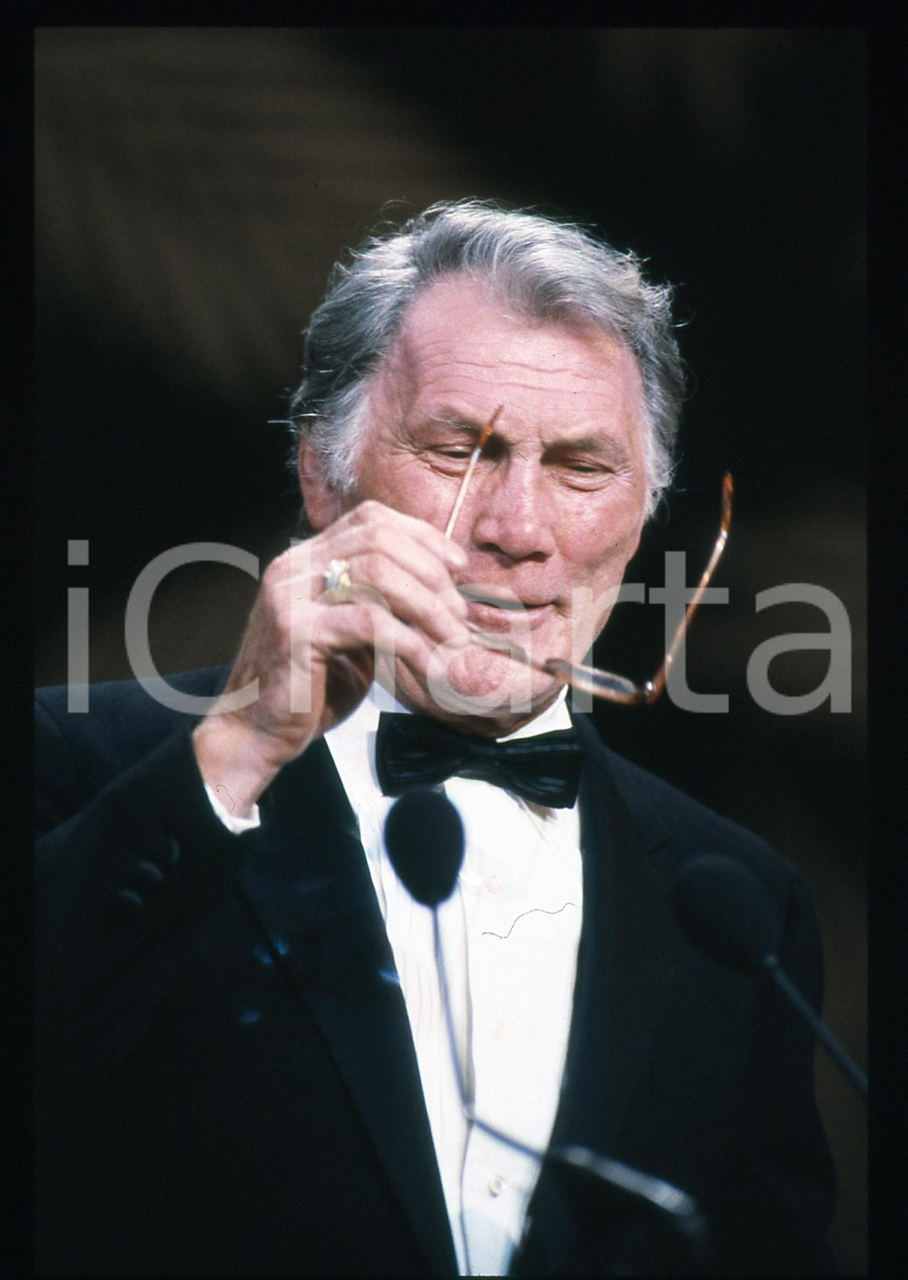 35mm vintage slide*1989 CANNES FILM FESTIVAL Jack PALANCE Ritratto dell'attore 7