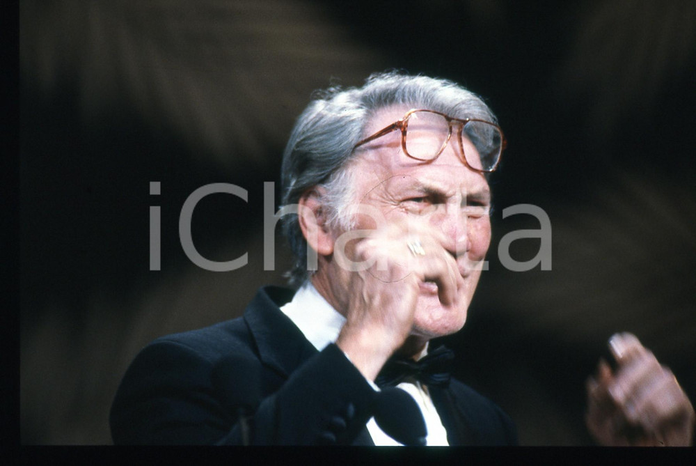 35mm vintage slide*1989 CANNES FILM FESTIVAL Jack PALANCE Ritratto dell'attore 9