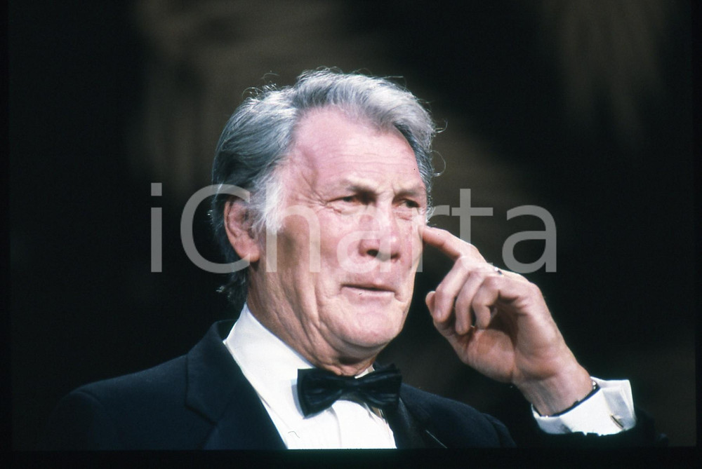 35mm vintage slide*1989 CANNES FILM FESTIVAL Jack PALANCE Ritratto attore 13