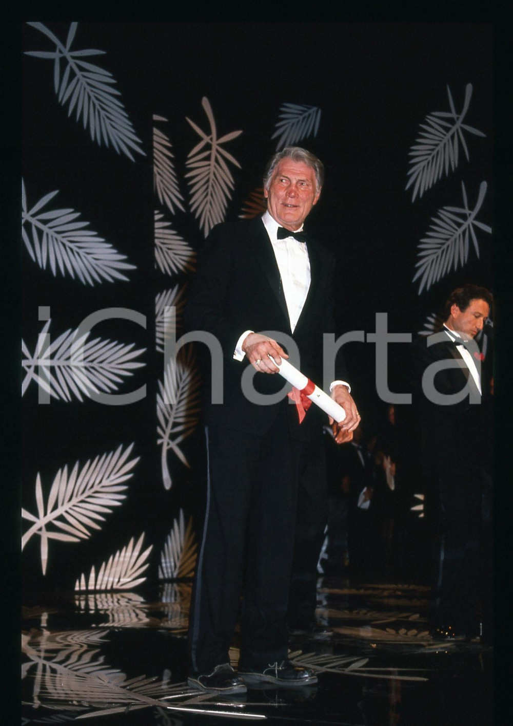 35mm vintage slide*1989 CANNES FILM FESTIVAL Jack PALANCE Ritratto attore 15