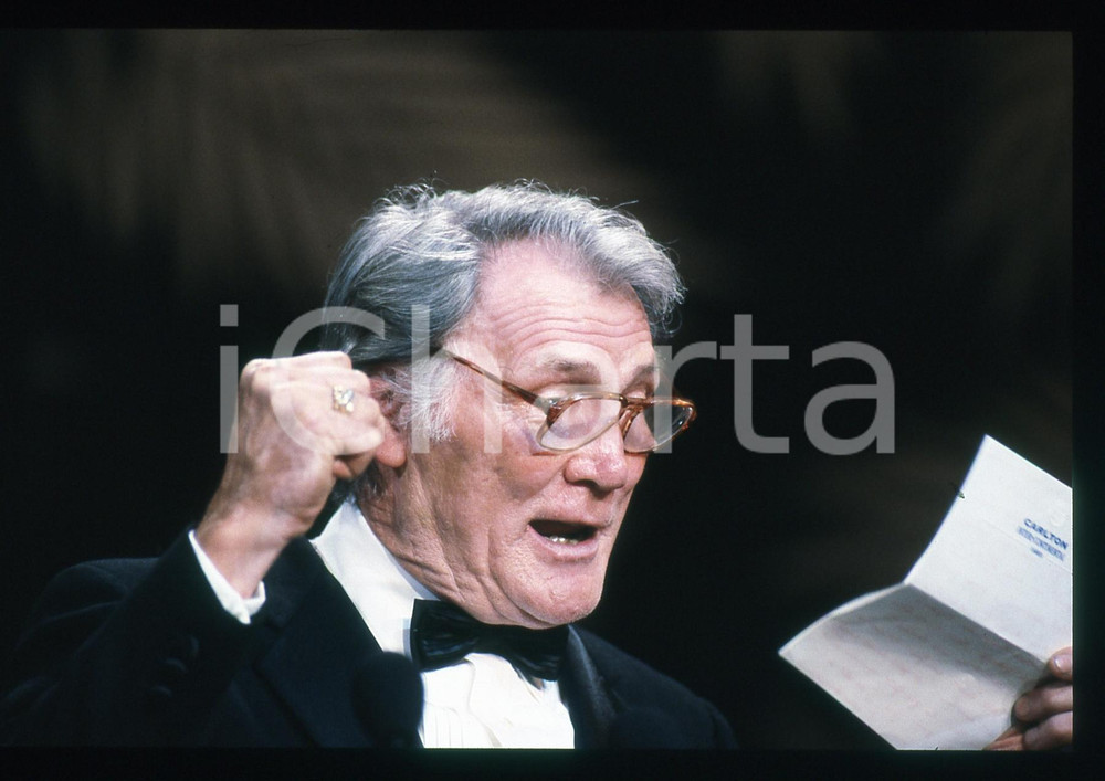 35mm vintage slide*1989 CANNES FILM FESTIVAL Jack PALANCE Ritratto attore 18