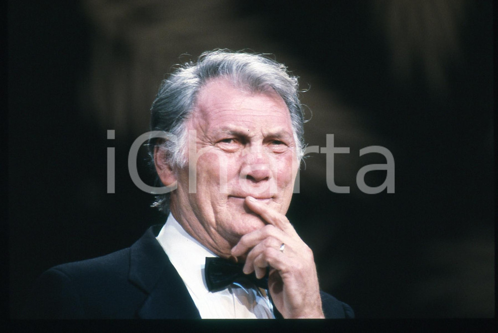 35mm vintage slide*1989 CANNES FILM FESTIVAL Jack PALANCE Ritratto attore 19