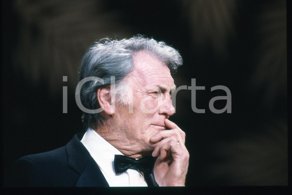 35mm vintage slide*1989 CANNES FILM FESTIVAL Jack PALANCE Ritratto attore 20
