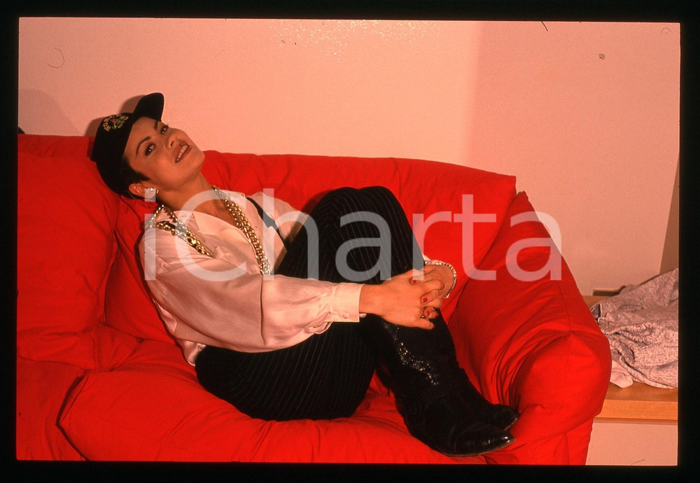 35mm vintage slide* 2000ca SPETTACOLO Eva GRIMALDI Ritratto dell'attrice *2